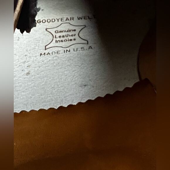 Rare Vintage 1990’S| Alden 9.5 AC Brown Long Wingtip Blucher Derby Dress Shoes - Picture 12 of 12